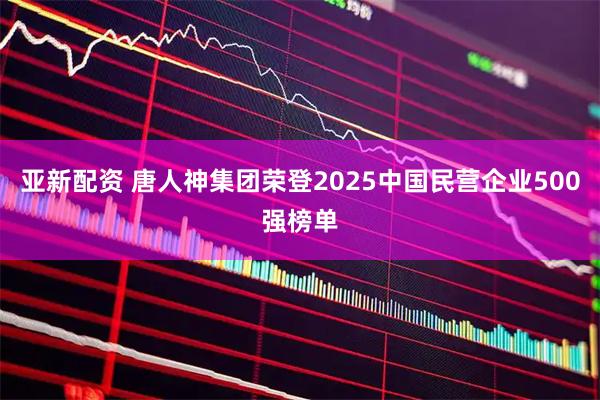 亚新配资 唐人神集团荣登2025中国民营企业500强榜单